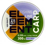 Рибальська волосінь, ZEOX Element Carp Moss Green, 300м, перетин 0,350мм